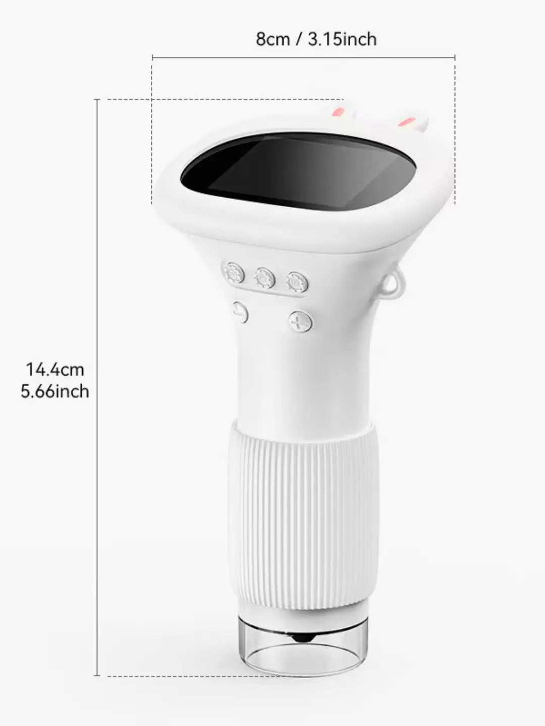 Microscopio de bolsillo con luz LED para niños – Aumento 60x a 120x
