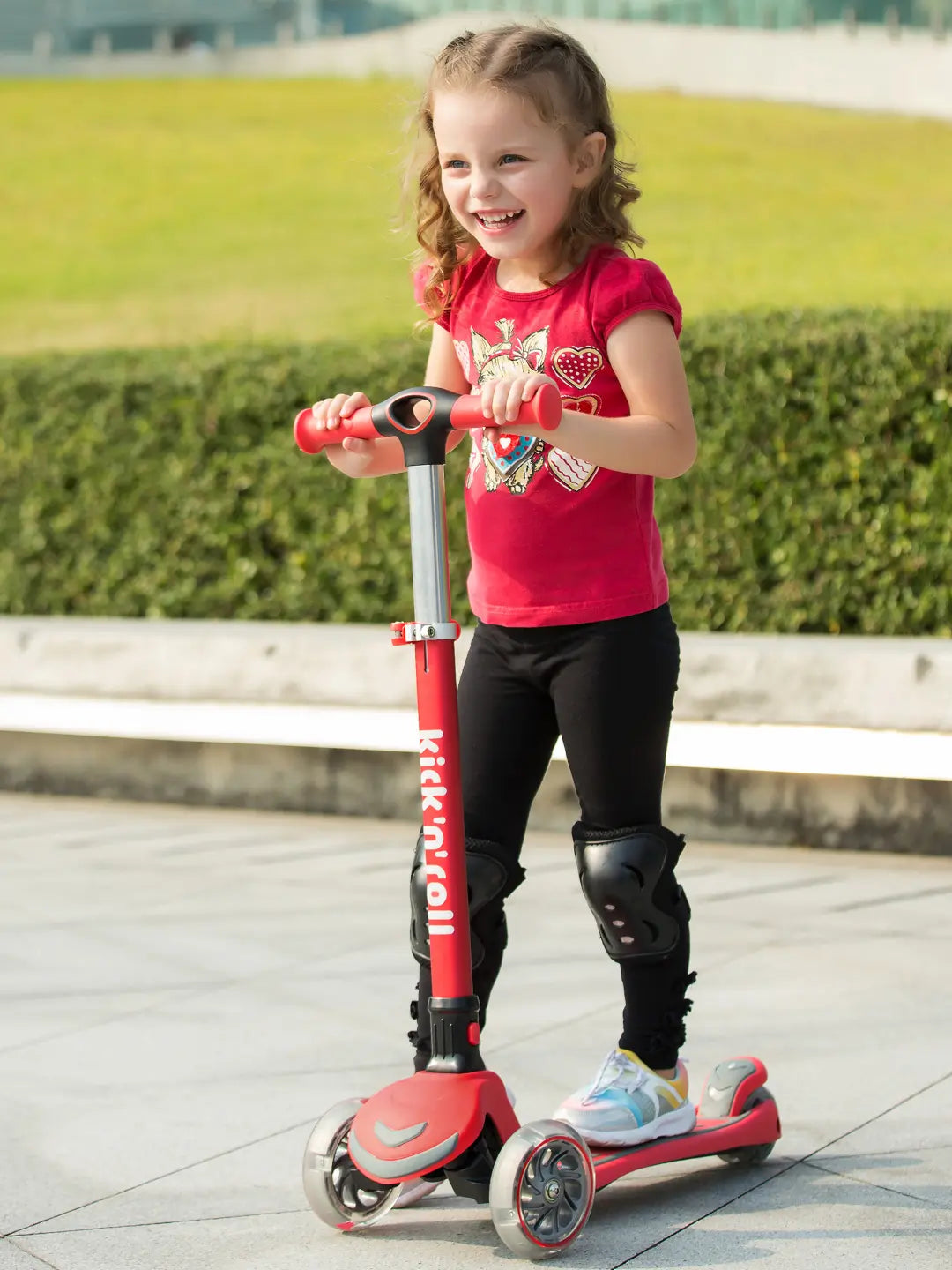 Scooter Kicknroll para niños de 3 a 10 años con ruedas led