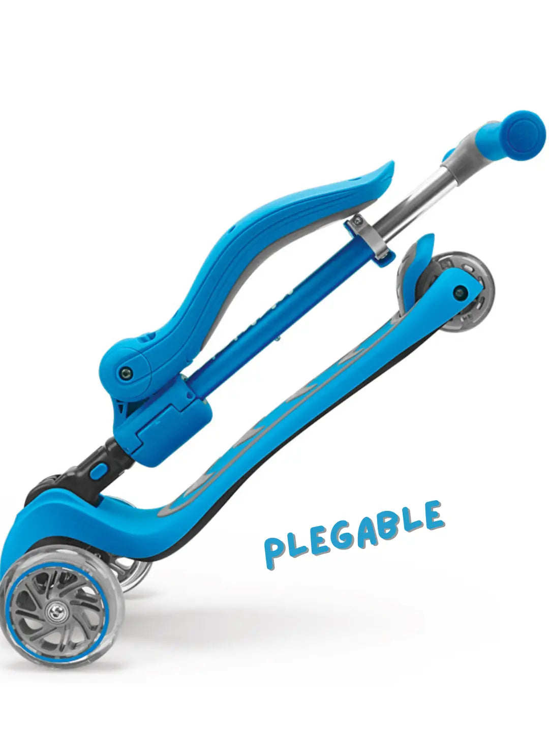 Scooter 2 en 1 con Asiento para Niños – Kicknroll con Ruedas LED