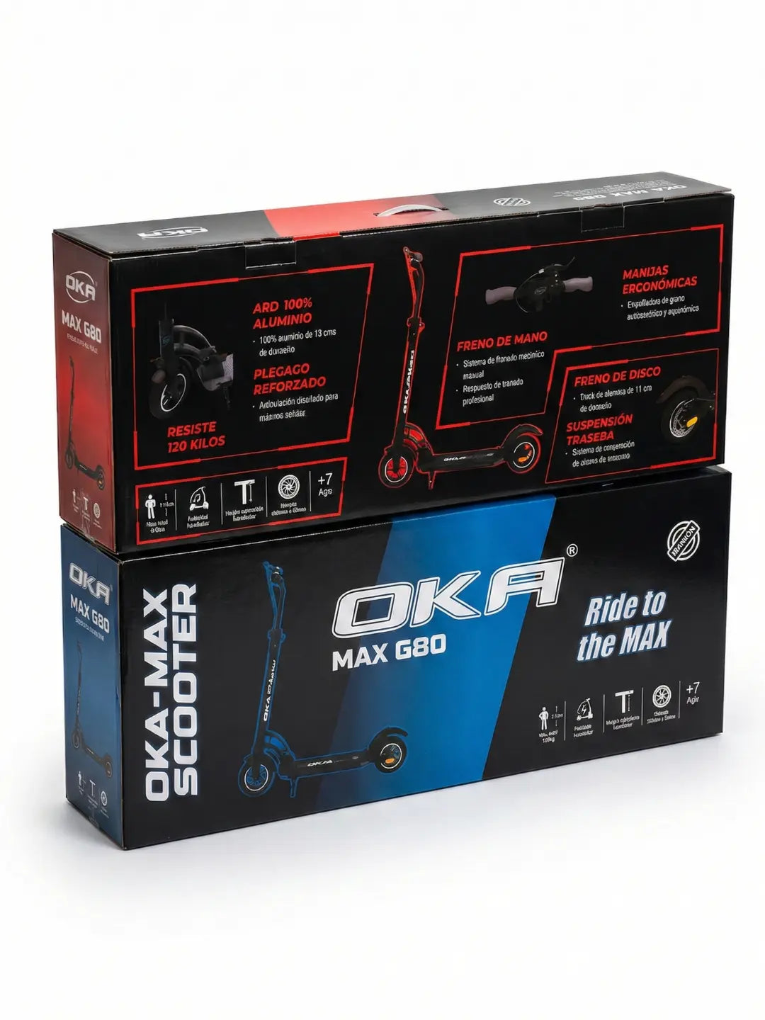 Scooter Pro 7-15 Años: Doble Suspensión y Freno Disco