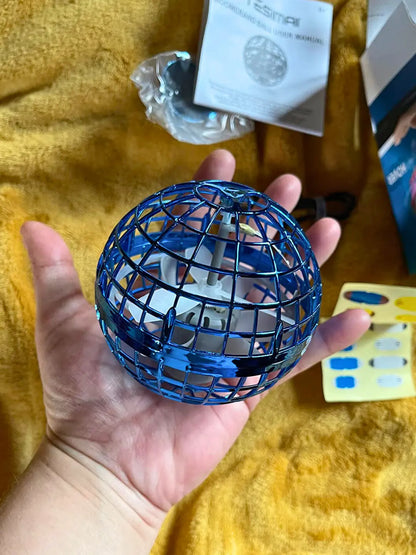 Bola Voladora LED 360° para Niños – Mini Dron Juguete Recargable