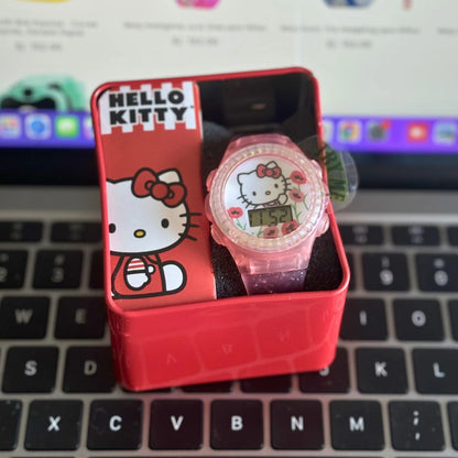 Reloj Digital Hello Kitty para Niñas Color Rosa
