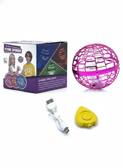 Bola Voladora LED 360° para Niños – Mini Dron Juguete Recargable