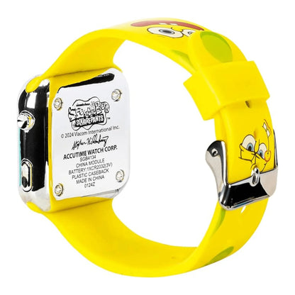 Reloj LED Bob Esponja - Correa Amarilla, Pantalla Digital