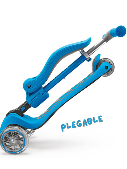 Scooter 2 en 1 con Asiento para Niños – Kicknroll con Ruedas LED